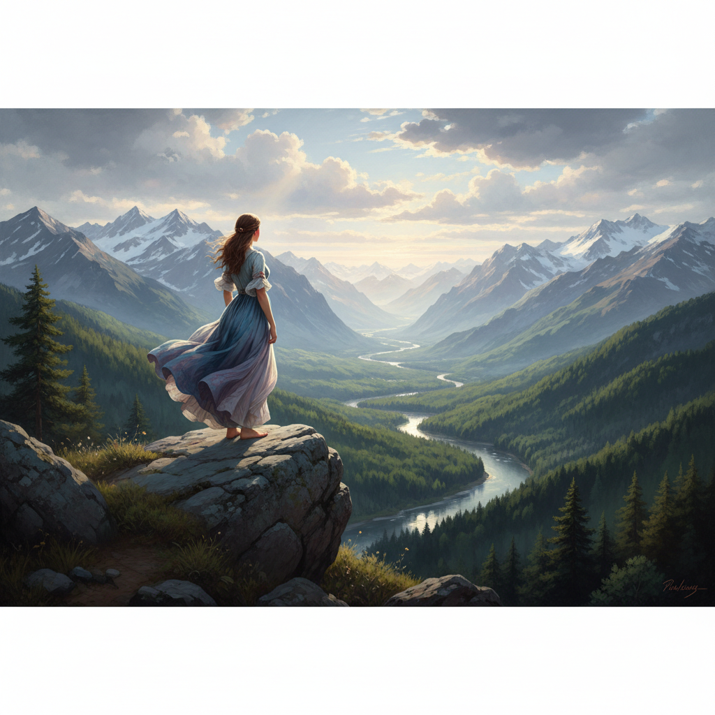 Here's a majestic mountain landscape, ready for your adventure! 